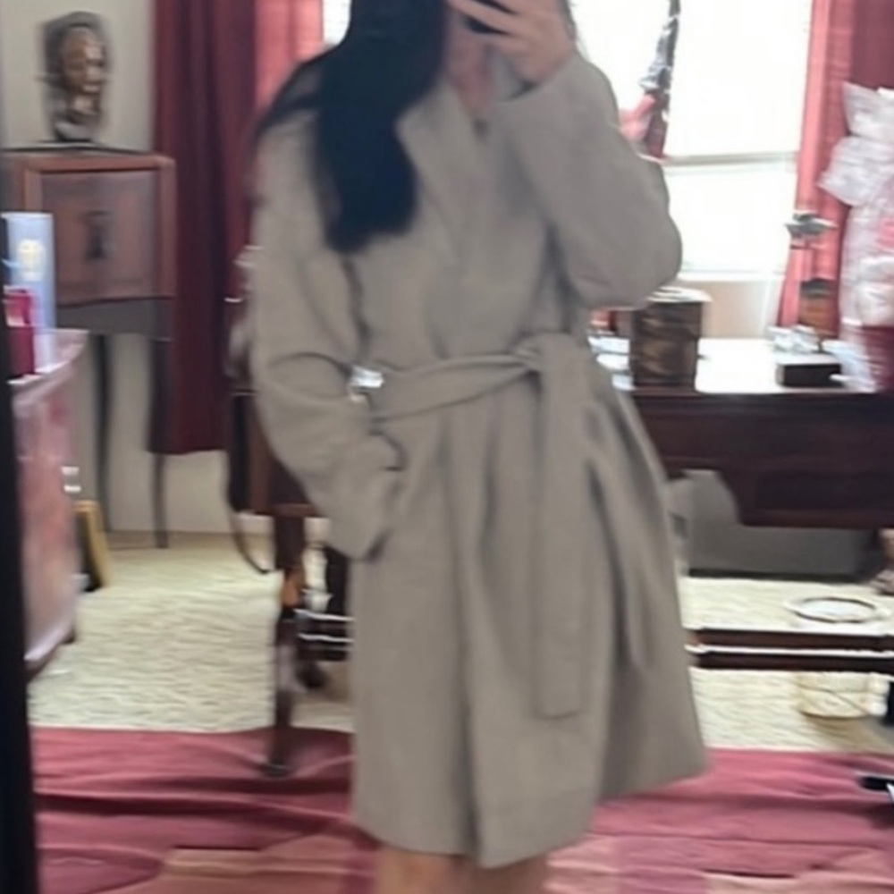 Ann Taylor Factory Belted Wrap Coat